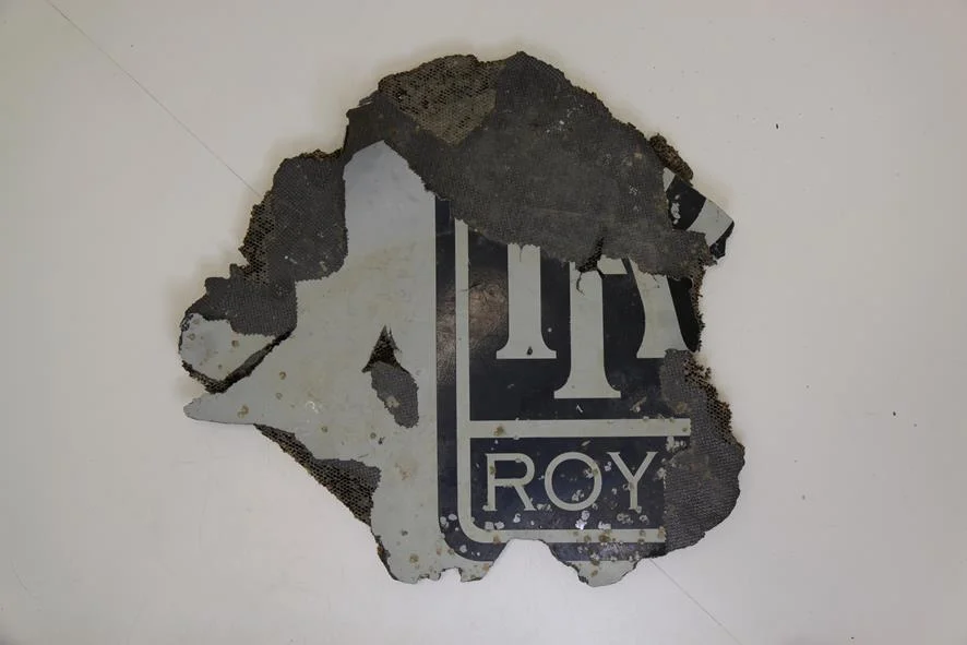 MH370 debris: Engine cowling fragment