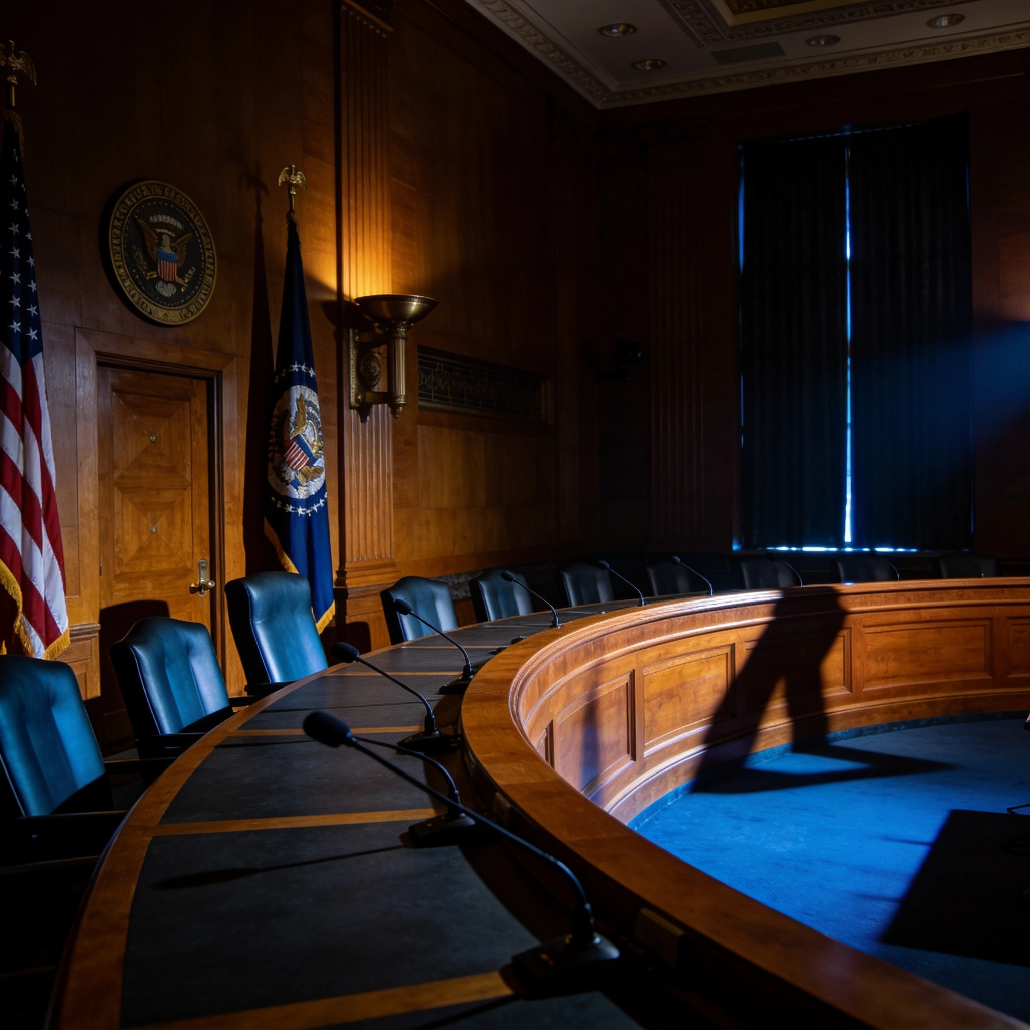 Congressional hearing chamber