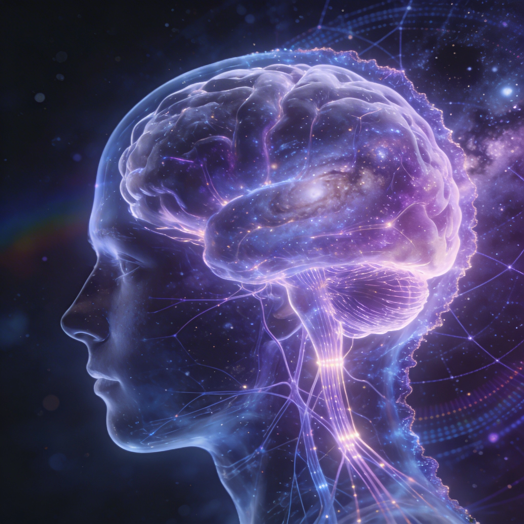 Visualization of holographic brain theory and consciousness