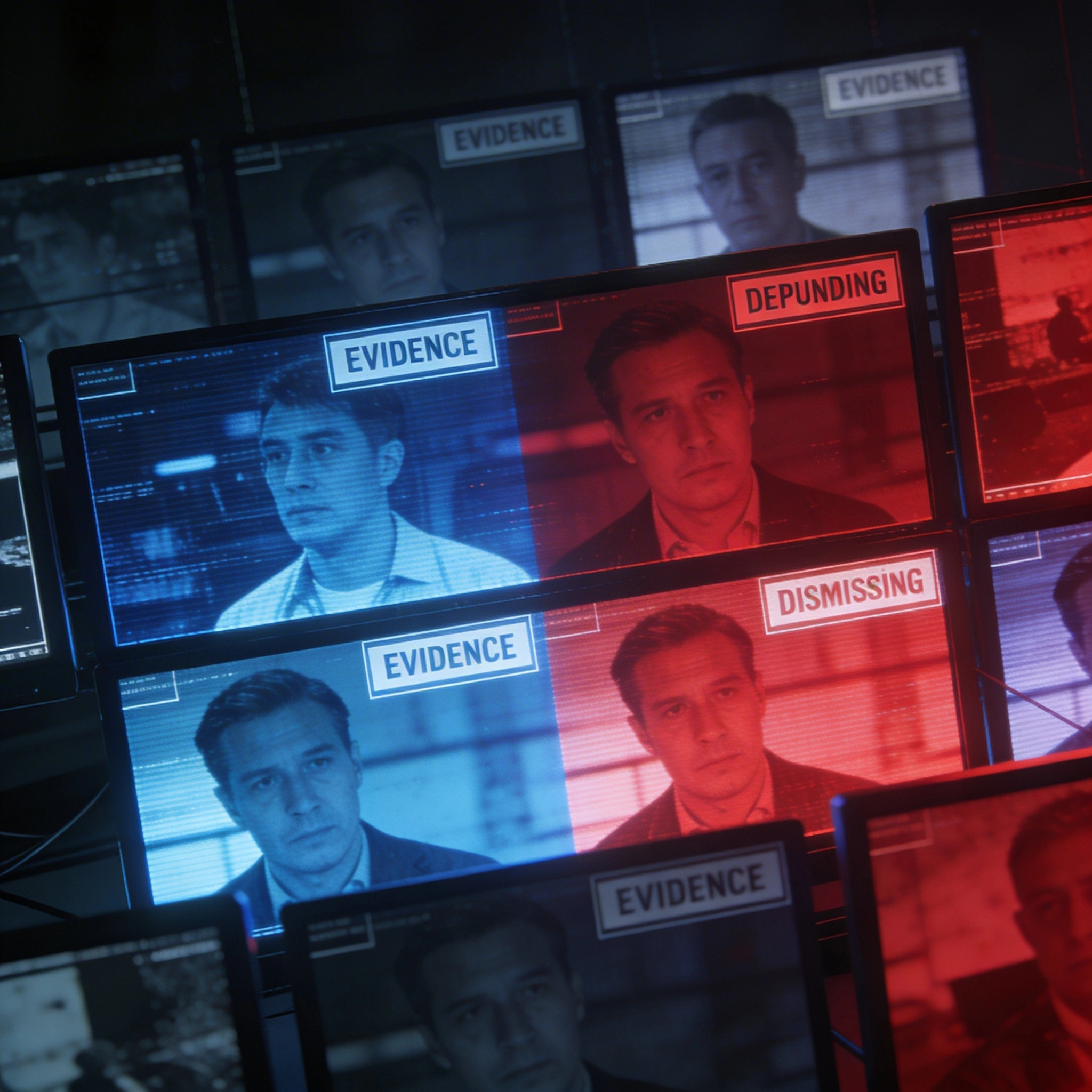 Visualization of competing media narratives and debate